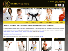 Tablet Screenshot of mordiallocmartialarts.com